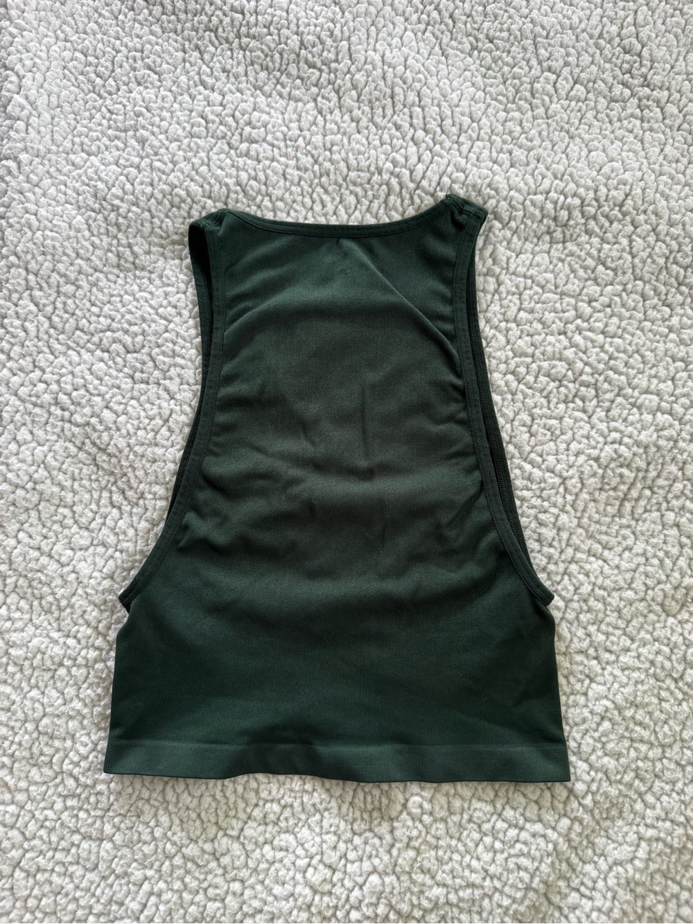 Urban Outfitters Dark Green Front Keyhole Crop Tank - Picture 2 of 3